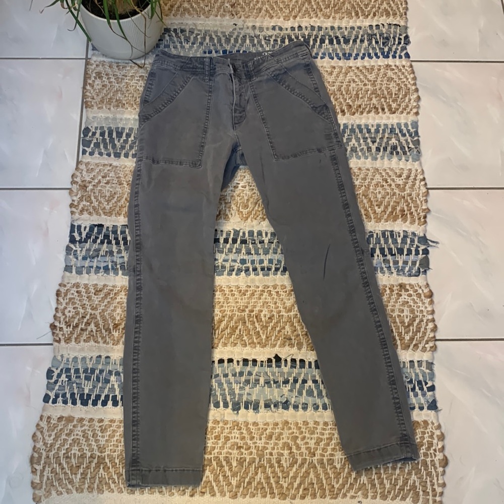 Women’s J Crew Dark Grey Pants - Large Front Patch Pockets - Size 27
